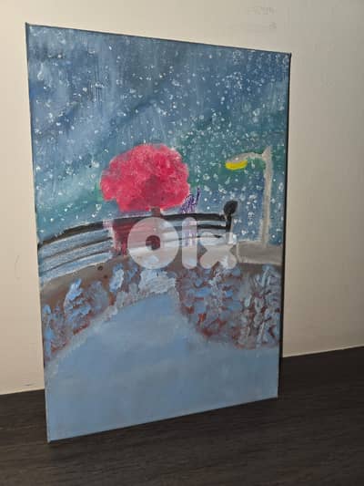 Snowy Sky & Cherry Orchard