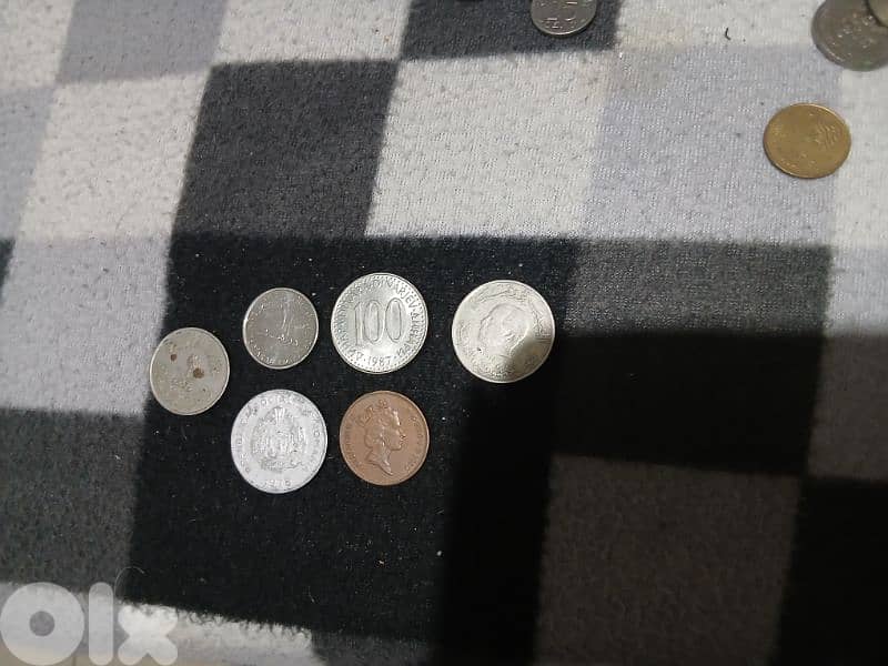 real vintage coins from different countries 3