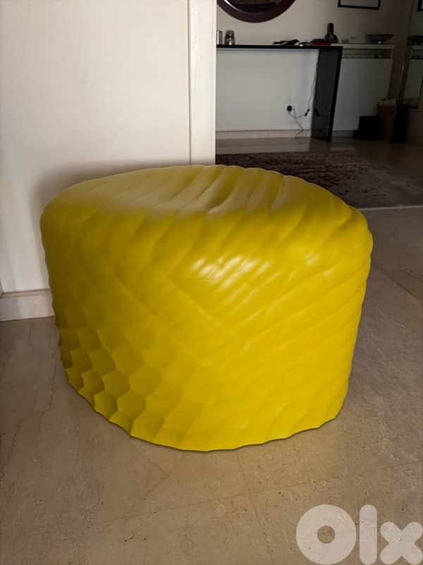 2 leather seats (poufs) from Altus Gallery 1