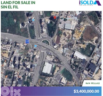 1700m2 land+prime location 4sale in Sin El Fil - أرض للبيع في سن الفيل