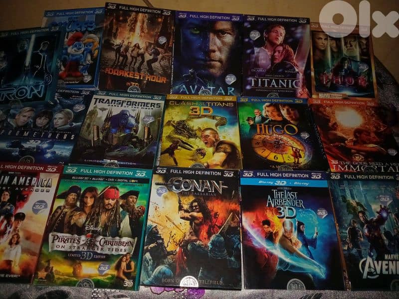 16 DVD 4k bluray 3D original+ 400 DVD aflam 1