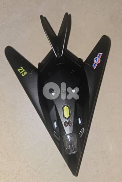 F-117 stealh jet diecast plane Lights and sound effects (15CM)