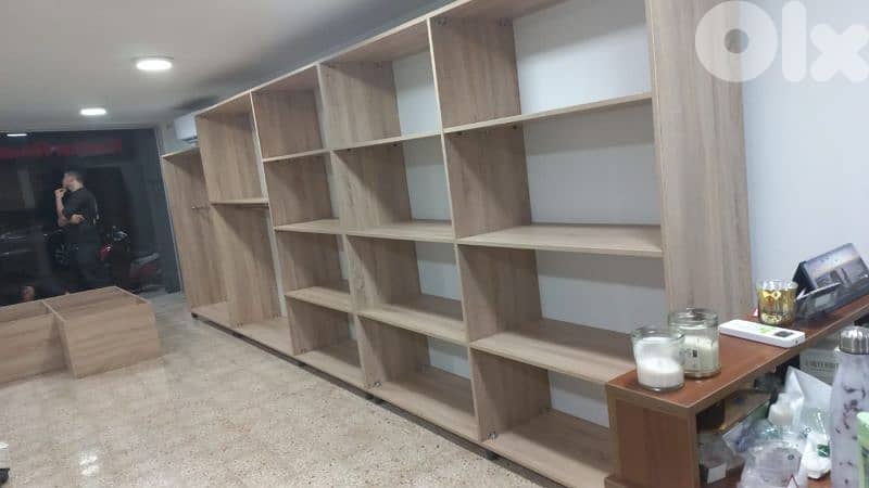 Wood shelves, Shop decor 4
