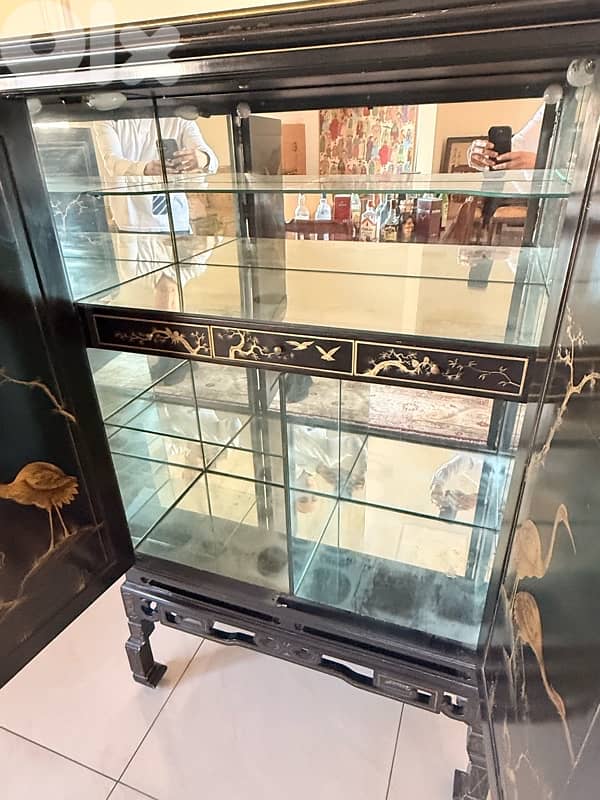 Asian antique style display cabinet 4