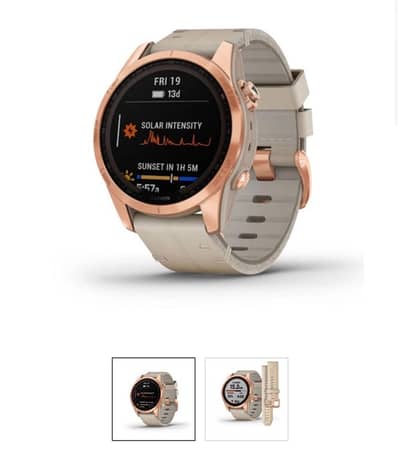 Garmin Solar GPS Smartwatch – Rose Gold