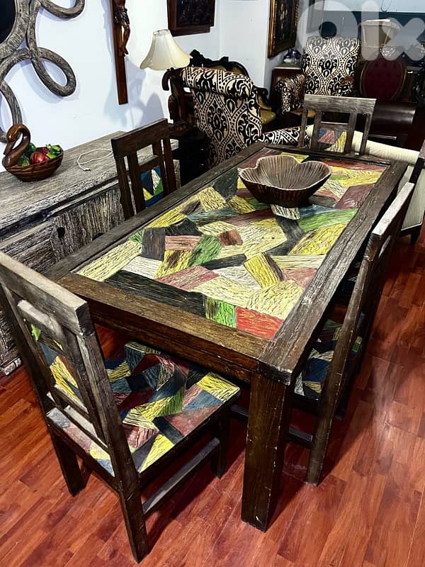 Handcrafted Dining Set 1