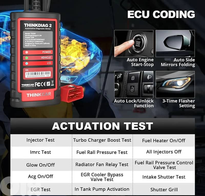 Thinkdiag 2: full system car scanner, special functions ecu coding. . . 2