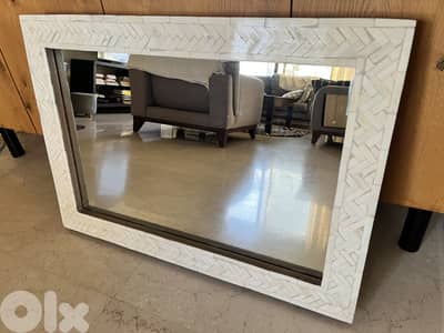 West Elm original bone inlay mirror
