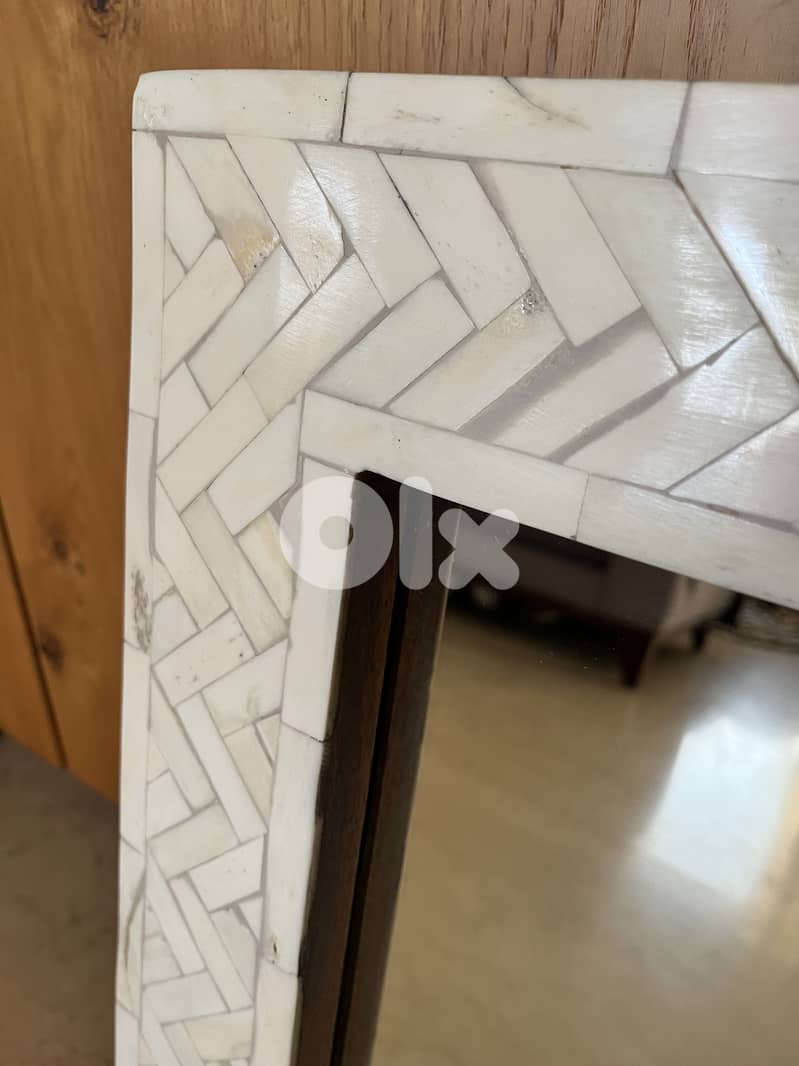 West Elm original bone inlay mirror 4
