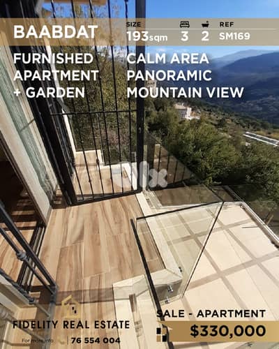 Apartment for sale in Baabdat SM169 شقة مفروشة للبيع في بعبدات