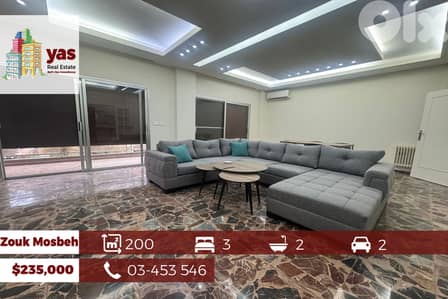 Zouk Mosbeh 200m2 | Luxury | View | Excellent Condition | Furnished |