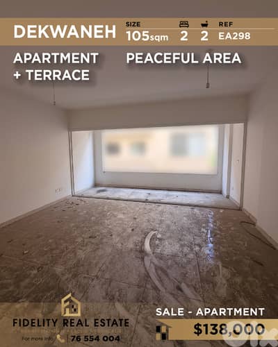 Apartment for sake in Dekwaneh EA298 شقة  للبيع في الدكوانة