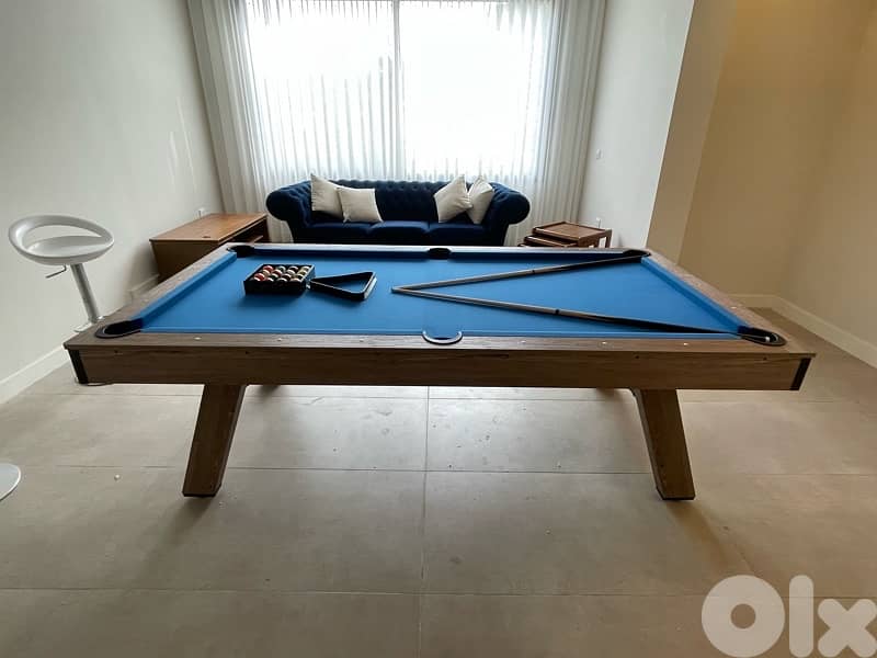 8ft 3in1 Pool Table Billiard Ping Pong Dinning table 11