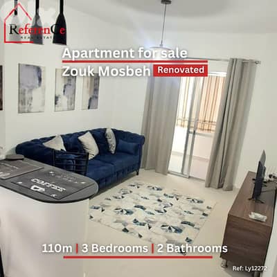 Renovated apartment in Zouk Mosbeh for sale في موقع رئيسي في زوق مصبح