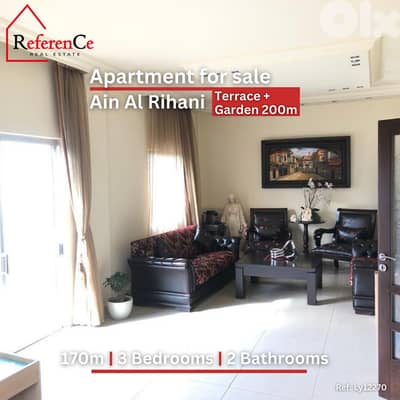 Aparmtment with Garden/Terrace Ain El Rihaneh شقة+ حديقة عين الريحاني
