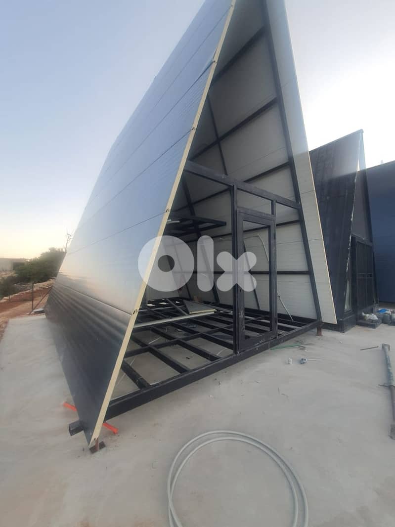 manufacture A SHAPE PREFAB HOUSE all size all design 3