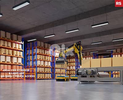 300 SQM Warehouse/Adma/أدما/ Elevator and stairs access ! REF#RS134084