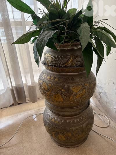 3 pots نحاس مزخرف