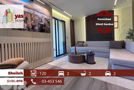 Sheileh 120m2 | 20m2 Garden | Decorated | Furnished | View|  TO