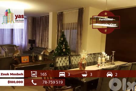 Zouk Mosbeh 165m2 | Furnished | Mountain View | HIgh End  | EH/RH/EL