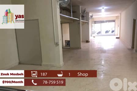 Zouk Mosbeh 187m2 | Shop | Rent | Active Street | Prime Location | RH