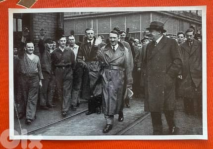 صورة نازي هتلر ١٢*٨ سم ١٩٣٥ كانت توزع مع علب السجائر وتوضع بألبوم خاص