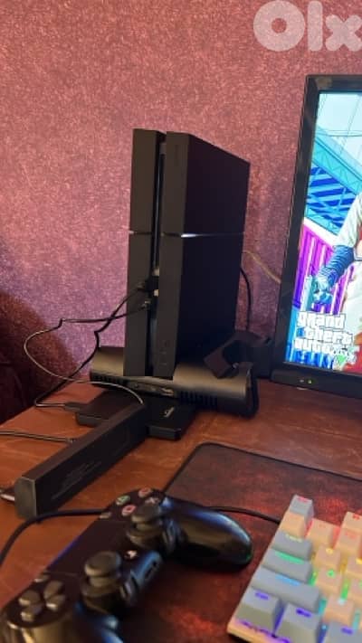 ps4 fat maa 2 original controller and 15 cd lal tbdil for good console