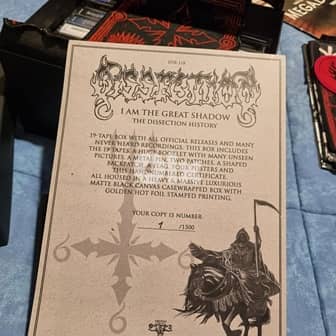 Dissection - I am the Great Shadow Boxset 1