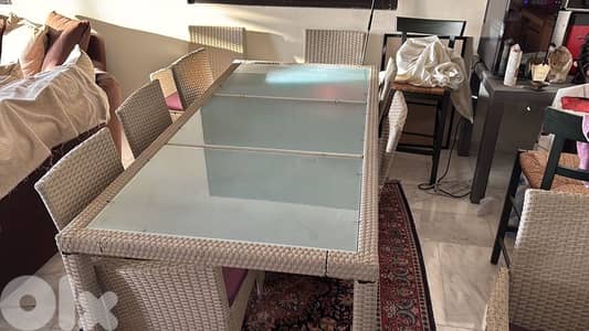 brand new table with 7 chairs