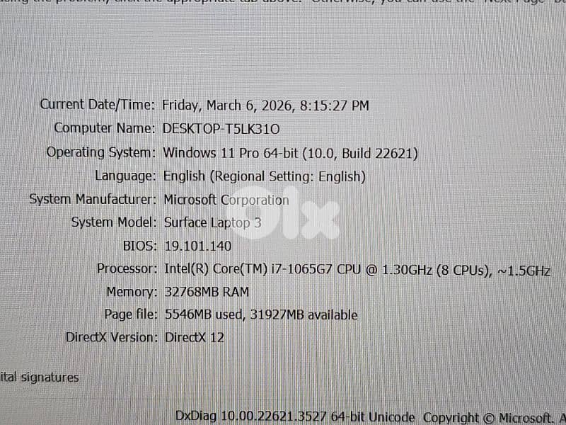 MICROSOFT SURFACE I7 10TH 32Ram 1tb Nvme 16 touch 2k 2
