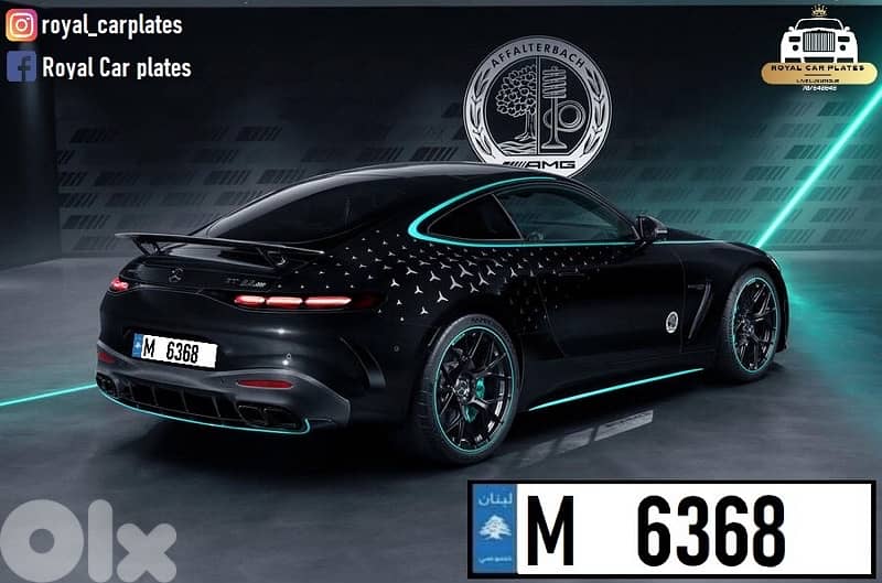 M 6368  Special car plate number for 63 AMG 1