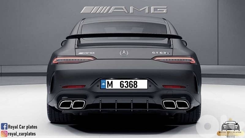 M 6368  Special car plate number for 63 AMG 3