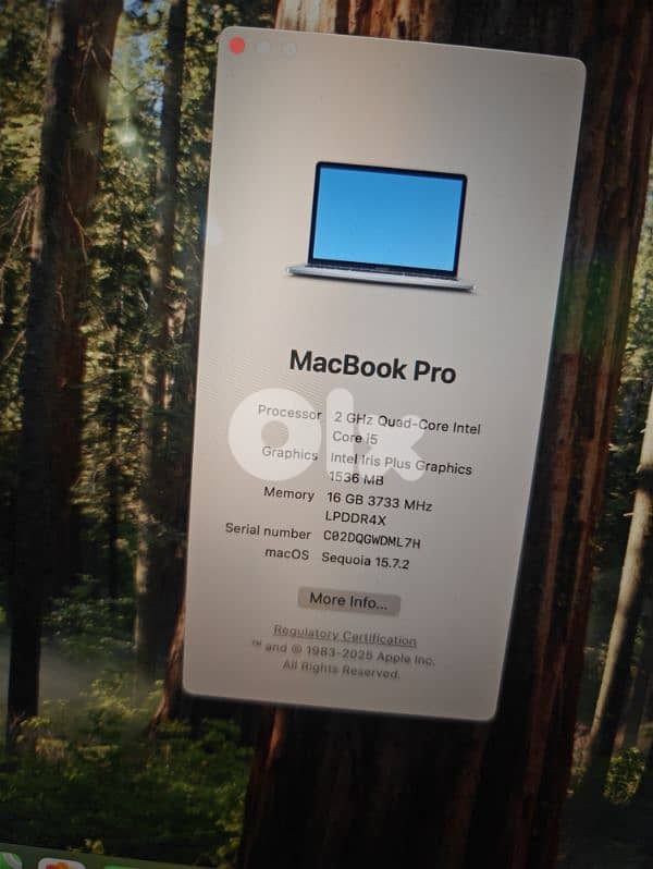 macbook pro 2020 i5/16/512 3