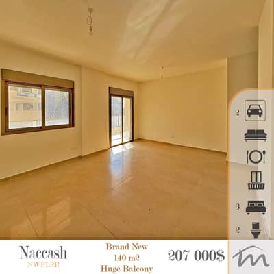 Naccash | Brand New 3 Bedrooms Apartment | Huge Balcony | Calm Area