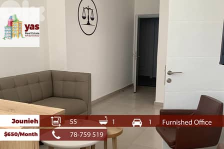 Jounieh 55m2 | Office | Furnished | Rent | Prime Location | EH