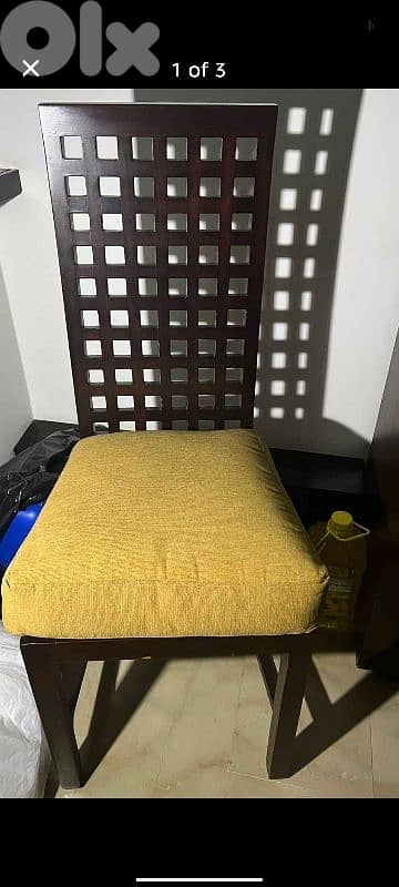 two chairs and drawers