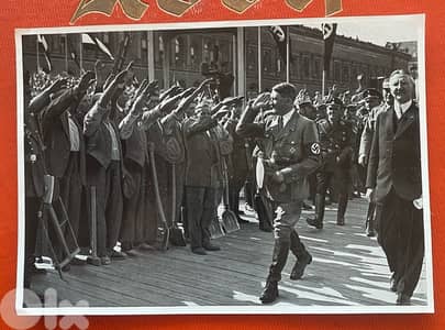 صورة نازي هتلر ١٧*١٢ سم ١٩٣٥ كانت توزع مع علب السجائر وتوضع بألبوم خاص