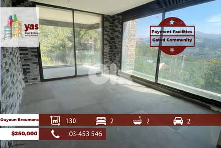 Ouyoun Broumana 130m2 | Gated | Prime Location | View | TCH