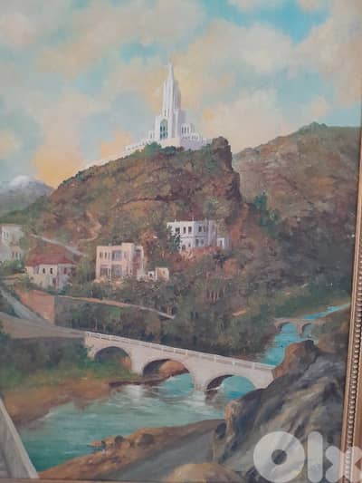 Rare George Aleeff painting 65x50cm check description