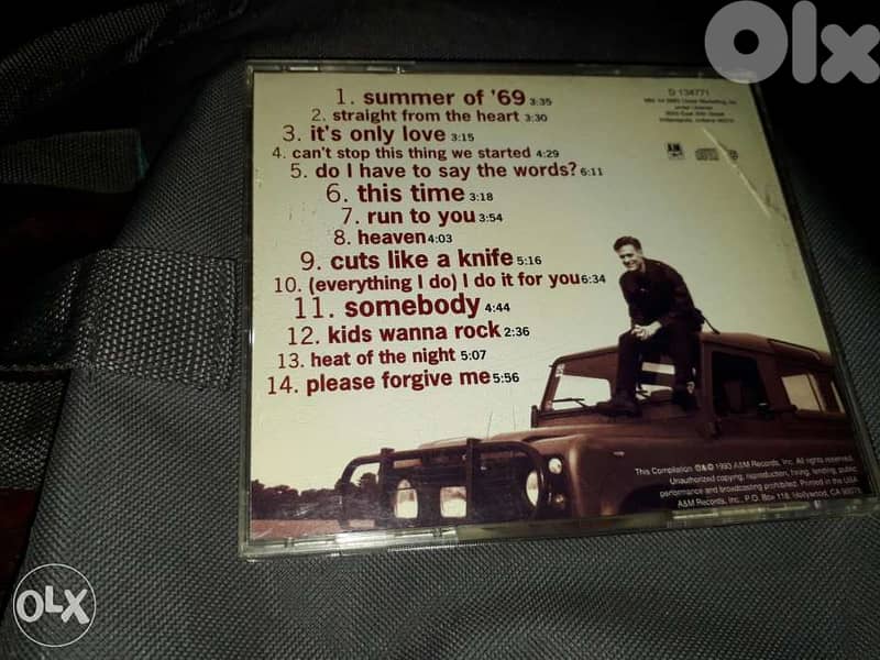 Original CD Bryan Adams 1993 (SO FAR SO GOOD)(A&M Records)made in USA 2