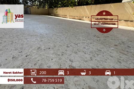 Haret Sakher 200m2 | 40m2 Terrace | Well Maintained | EH |