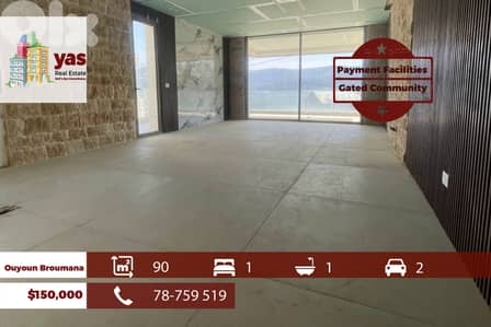 Ouyoun Broumana 90m2 | Under Construction | Mountian View | Catch |TCH