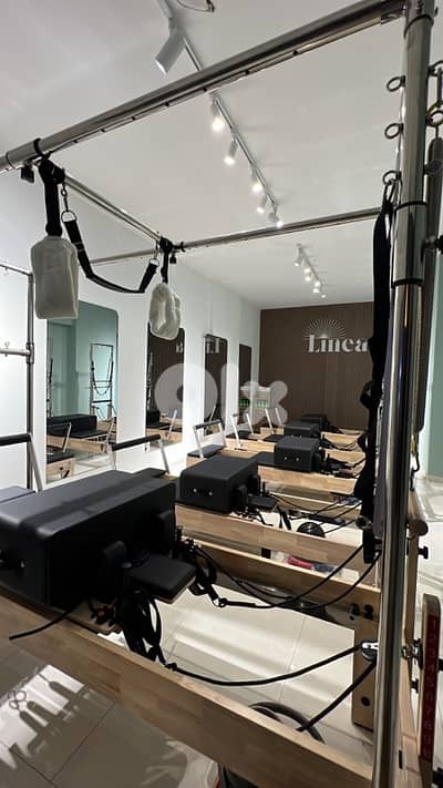 pilates reformer with tower and cadillac