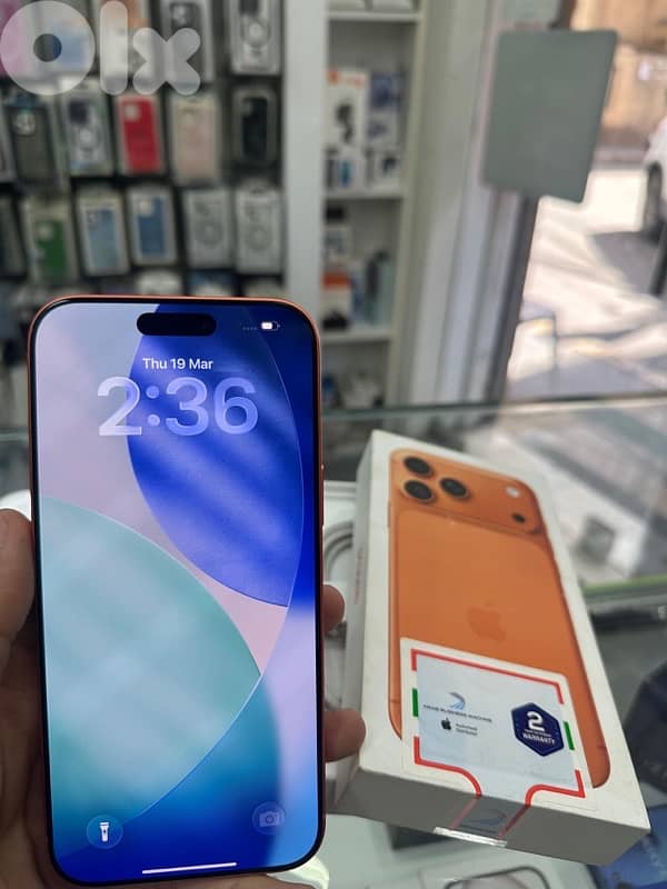 17 pro max new 256g 1 sim + E sim mcharraj 55 marra bas 2