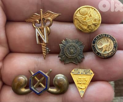 مجموعة وسام نيشان ميدالية أميركي عسكري حجم صغير