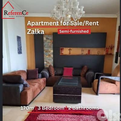 Semi-furnished apartment in Zalka شقة نصف مفروشة في الزلقا