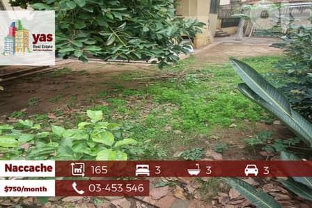 Naccache 165m2 | 150m2 Garden / Terrace | Well Maintained | Rent | WI
