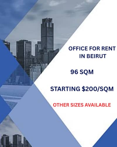 RAO26-4860 Office 96 sqm for Rent in Beirut