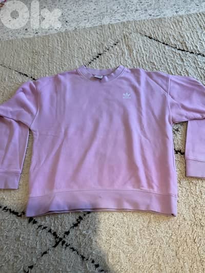 Pink Adidas sweater, size XS