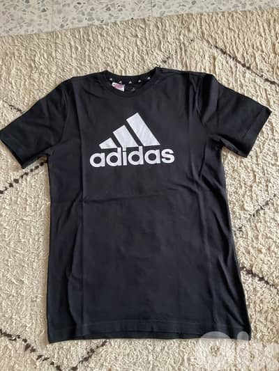 Black adidas shirt , size 15-16 years